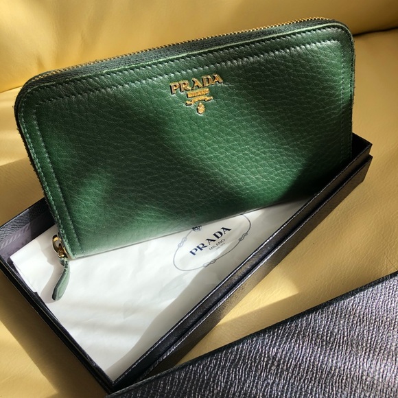 PRADA Zip Top Wallet